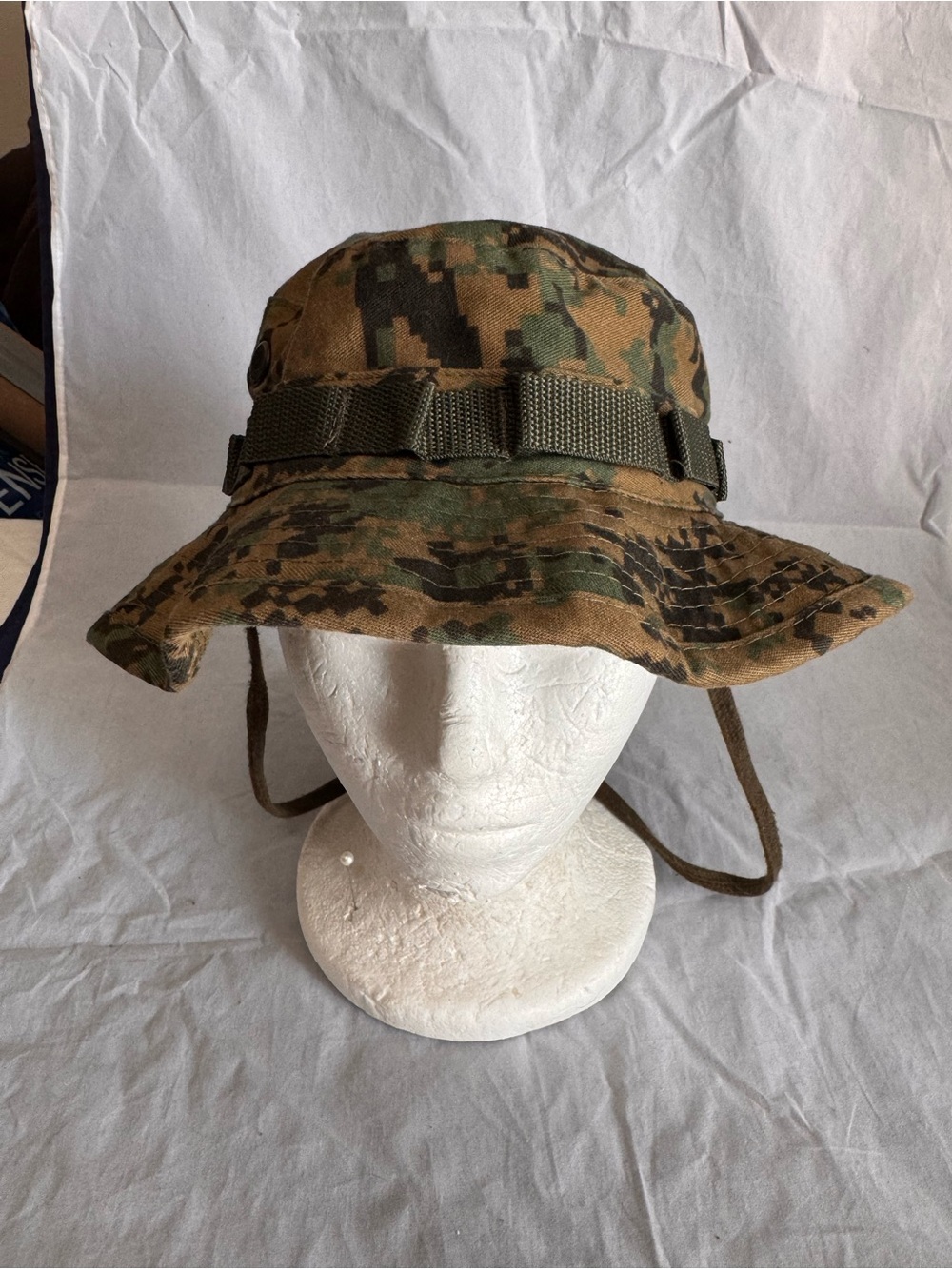 Boonie Cap Hot Weather Type II Size 7 1/2 55% cotton 45% polyester Digital Camo